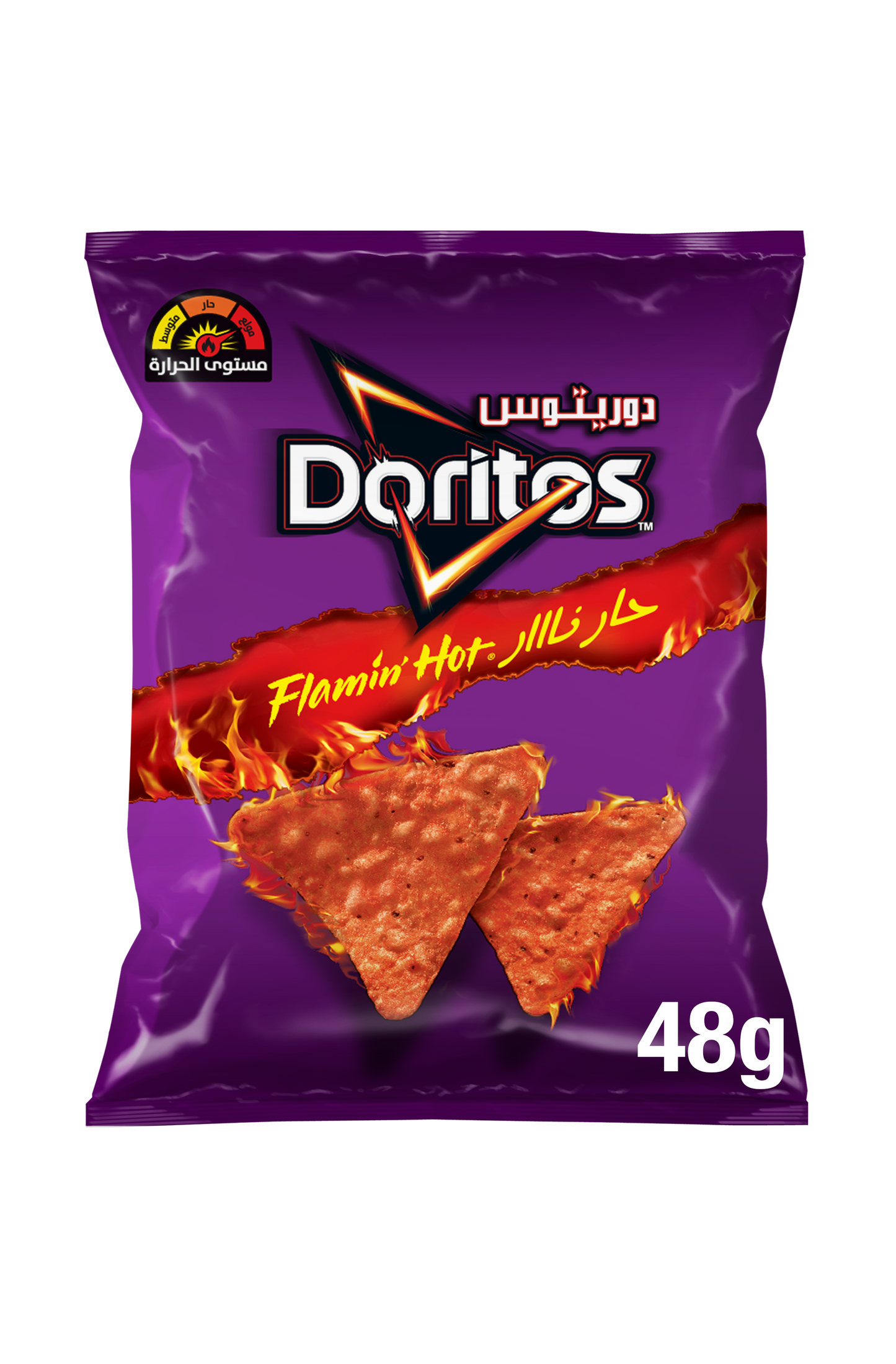 رقائق توريتيلا دوريتوس الحارة، 48 غرام