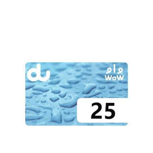 Du Recharge Voucher Card - 25 AED