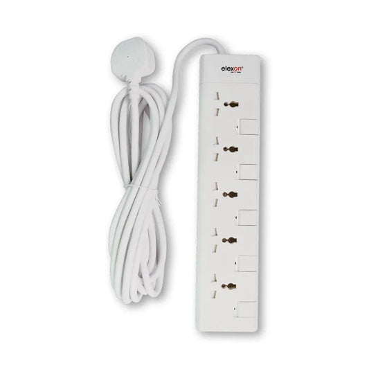 Elexon Power Extension Socket 5 Way, 5M