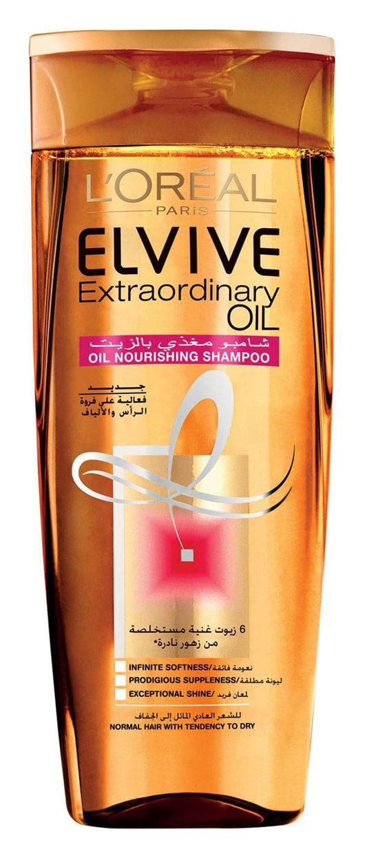 Elvive Extraordinary Oil Nourishing Shampoo for Normal to Dry Hair, 400ml