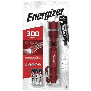 Energizer LED Flashlight, Compact and Portable, Metal Body, 3 AAA Batteries Included