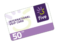Etisalat Five International Voip Card 50 Aed