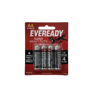 Eveready Battery Heavy Duty AA 4PCS