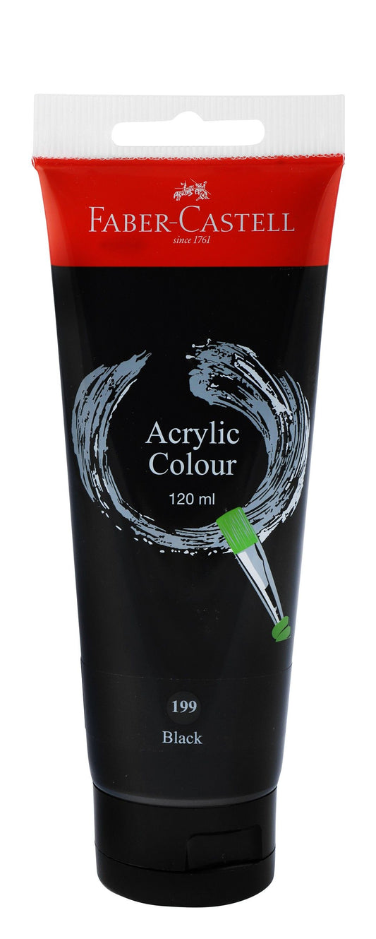 Faber-Castell Black Acrylic Color, 120ml