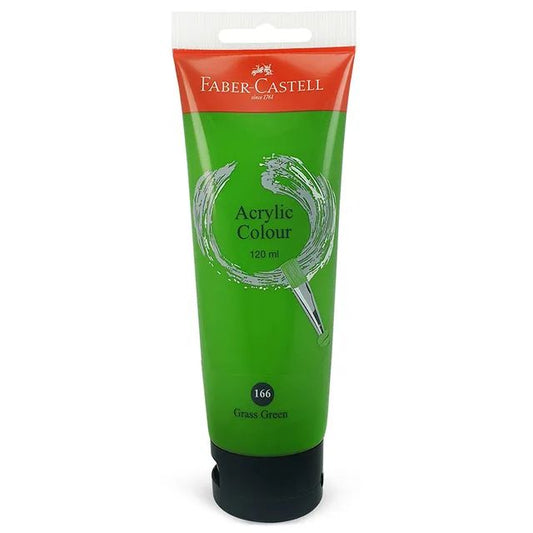 ألوان أكريليك فابر كاستل - 166 أخضر عشبي، 120 مل