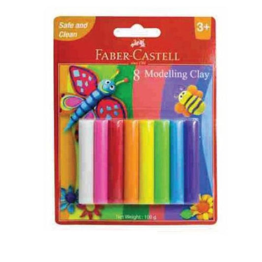 طين تشكيلي من فابر كاستل، 100 جرام (عبوة من 8 قطع)
