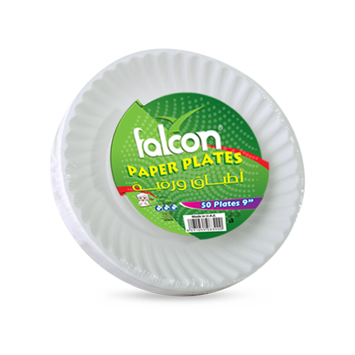 Falcon Paper Plate, 9 Inch (1 Pack x 100 Pieces)