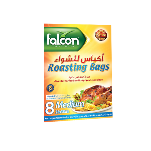 Falcon Roasting Bag Medium, 38x25cm (1 Pack x 8 Pieces)