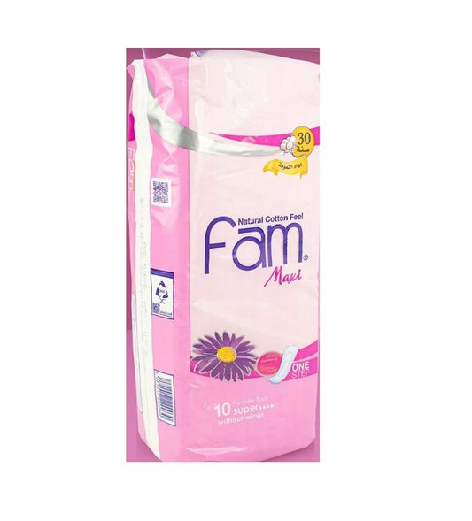 Fam Maxi One Step Pads, 10 Pads