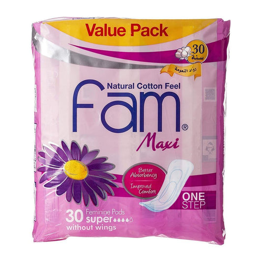 Fam Maxi One Step Pads 30s