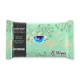 Fine Fresh Wipes Tropical Scent, 20 wipes