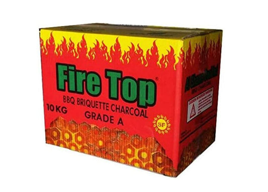 Fire Top BBQ Briquettes Charcoal, 10kg