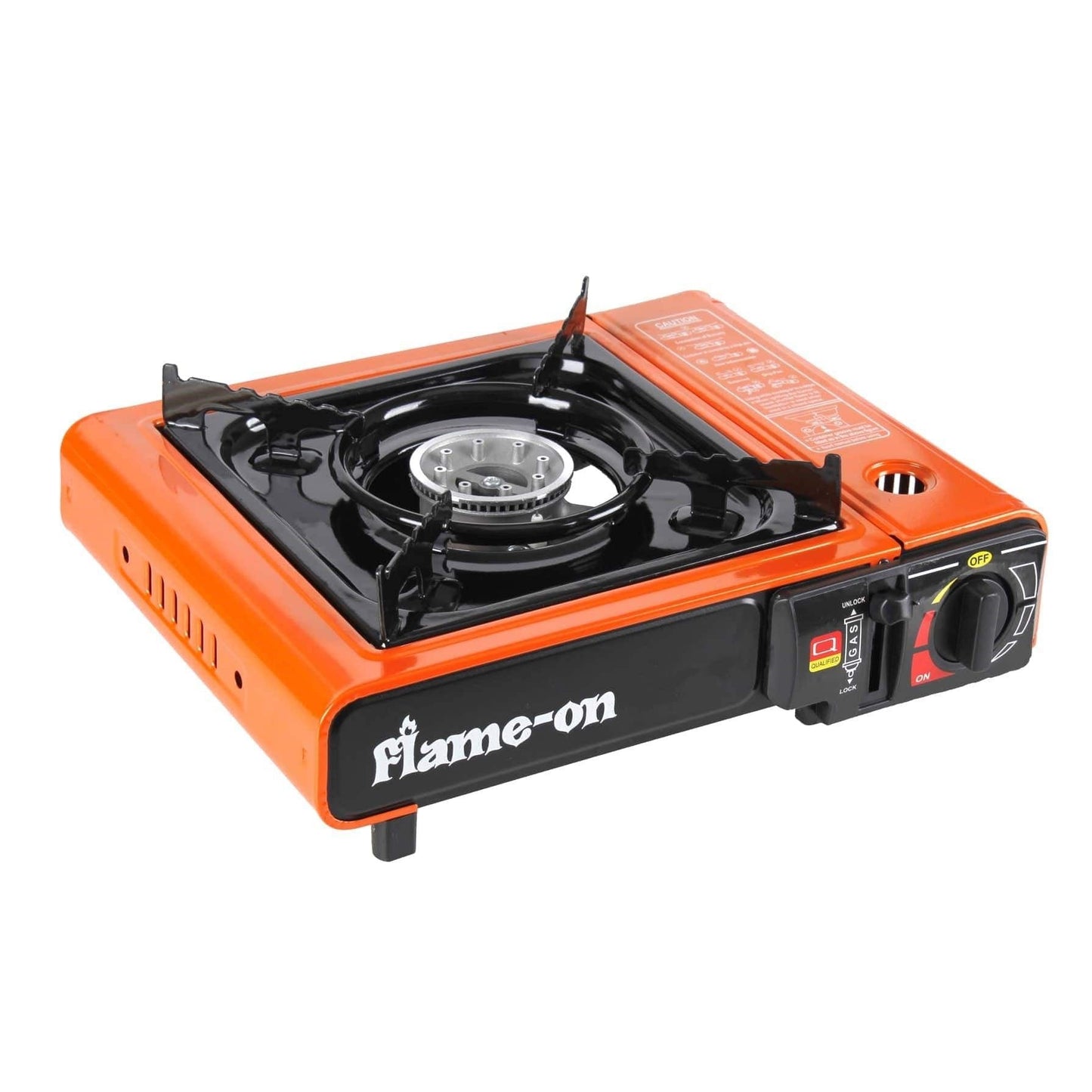 Flame-On Portable Gas Stove - Orange