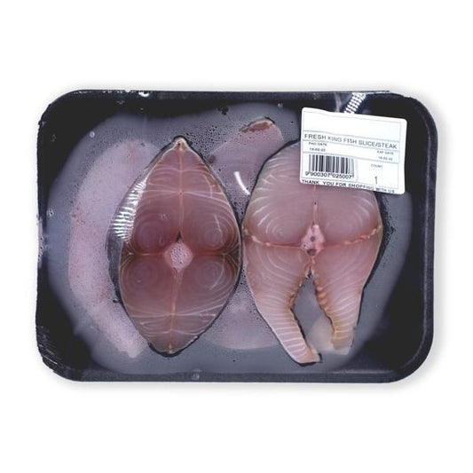 Fresh King Fish Slice-Steak, 250g - 300g