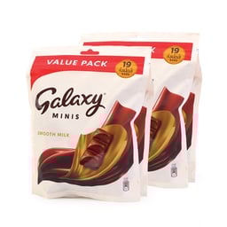 Galaxy Smooth Milk Chocolate Minis, 2x137.5g