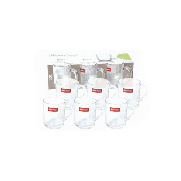 Glass Cups Set 6 pcs