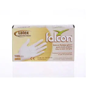 Gloves Latex Falcon Large (100Px1)