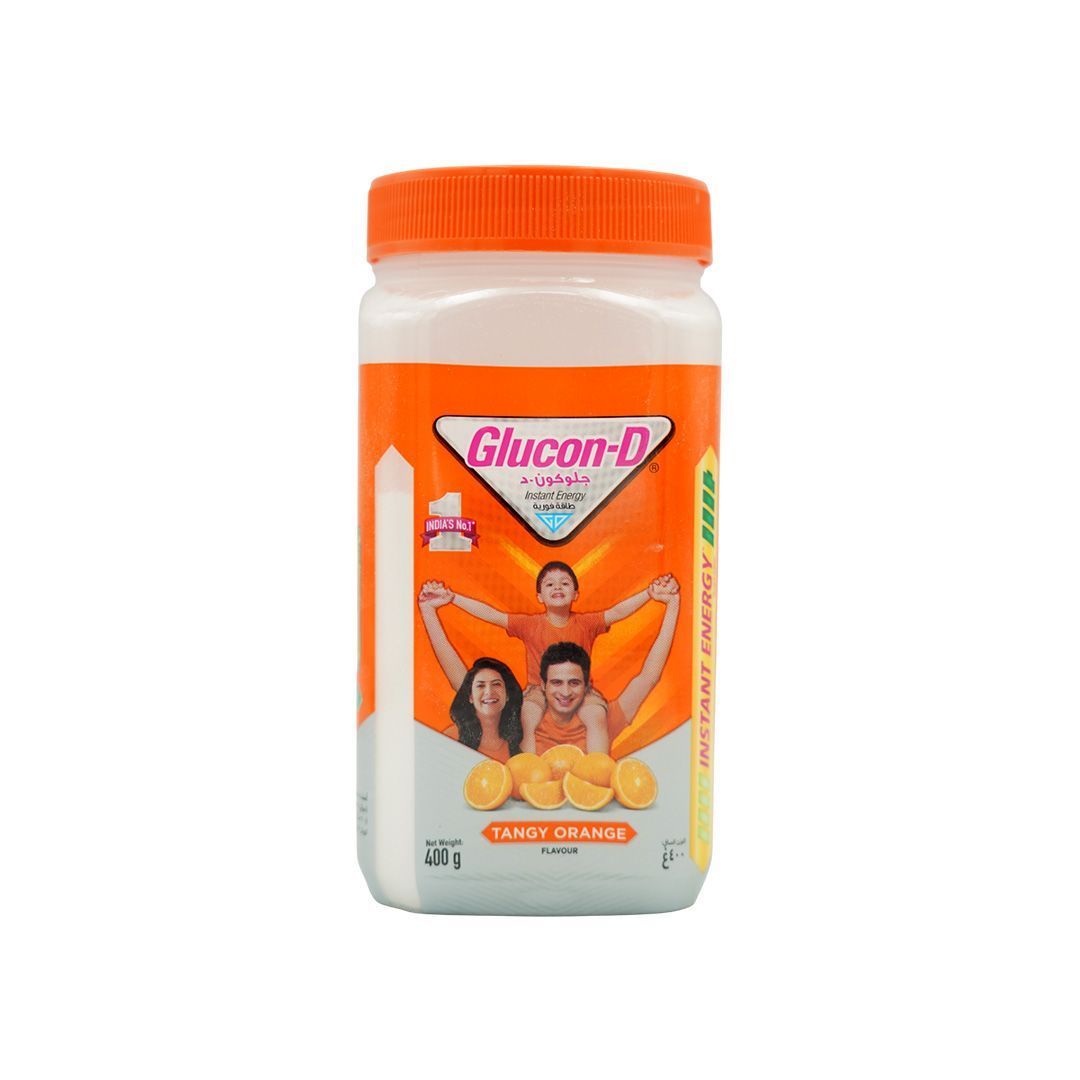 Glucon-D Tangy Orange Instant Energy Powder Jar Pack, 400g