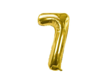 Gold Helium Number Balloon No. 1, 1 Piece