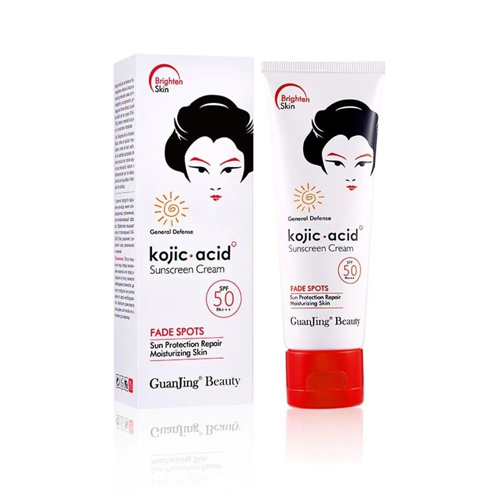 Guanjing Beauty Kojic Acid Sunscreen Cream SPF 50+, 80g