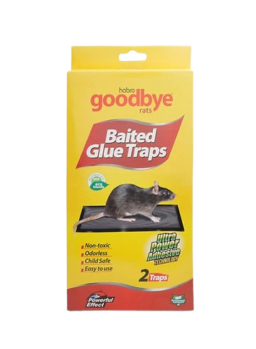 Habro Goodbye Baited Glue Trap for Rats - non toxic, child safe, odorless
