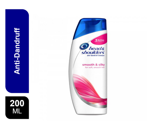 Head & Shoulders Smooth & Silky Anti-Dandruff Shampoo, 200ml