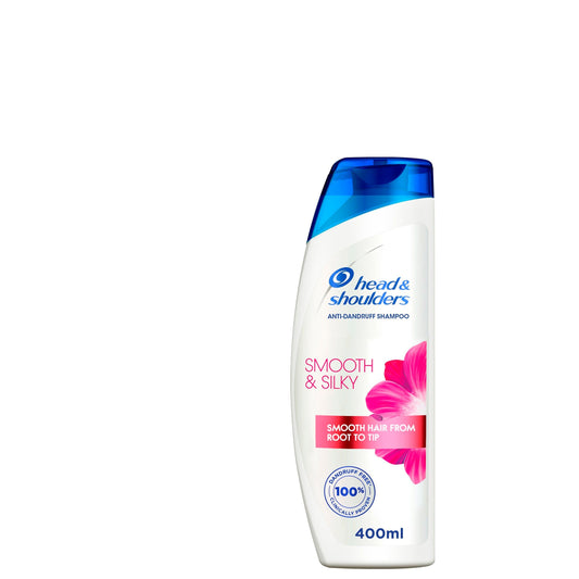 Head & Shoulders Smooth & Silky Anti-Dandruff Shampoo for Dry and Frizzy Hair, 400ml