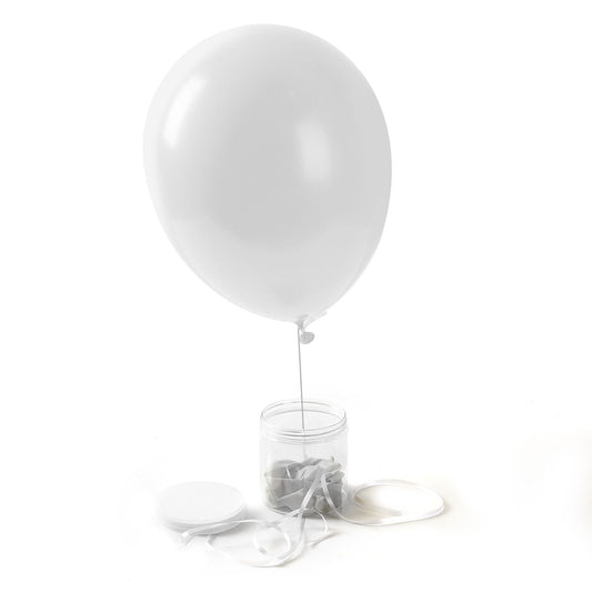 Helium Balloon - 1 Pc - White
