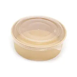Eco-Friendly Biodegradable Salad Bowls with Lids, 1300ml, 5 Pieces