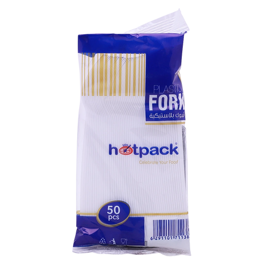 Hotpack Plastic Fork, 50 Pieces