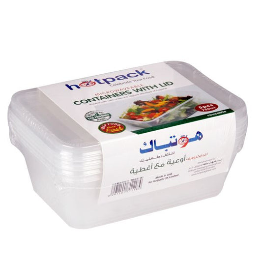 Hotpack Microwave Container 750 ml x 5 pcs