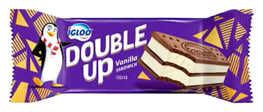 Igloo Double Up Vanilla Sandwich Ice Cream, 130ml