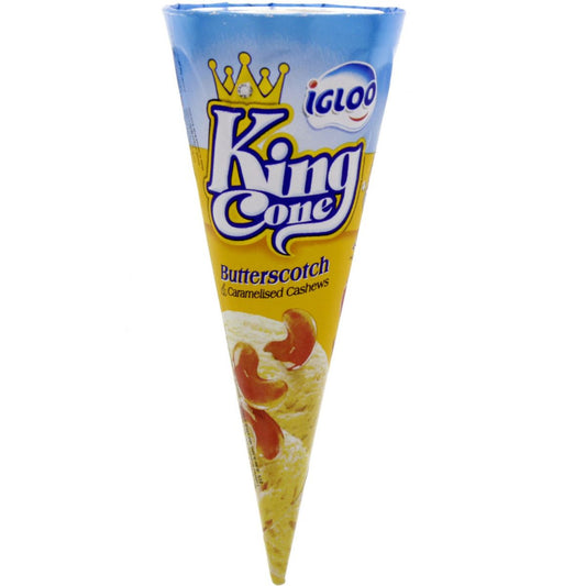 Igloo Butterscotch King Cone Ice Cream, 120 ml