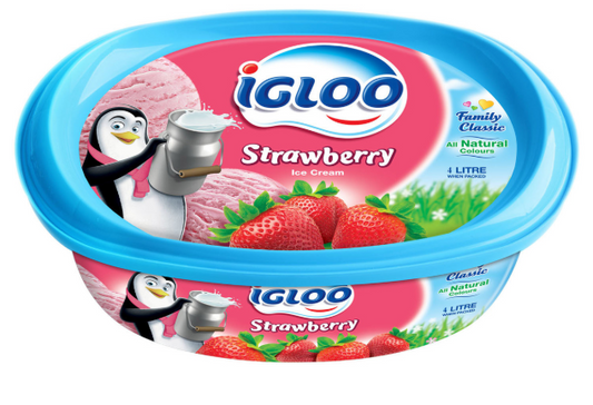 Igloo Strawberry Ice Cream 1L