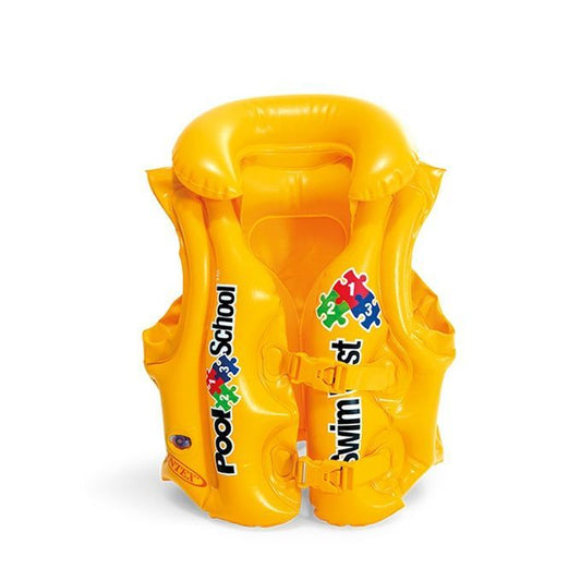 Intex Pool School Deluxe Swim Vest W/ Collar Ages 3-6 50cmx47cm