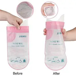 Italo Travel Pink Disposable Urine Bag, 2 Pcs