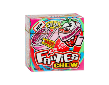 Jojo Fruites Chew Tape - Strawberry, 12g
