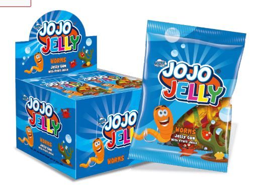 Jojo Jelly Worms 20 gm
