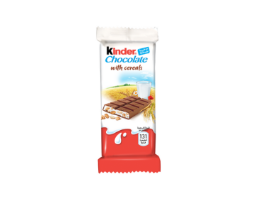 Kinder Chocolate Bar with Cereals, 23.5g