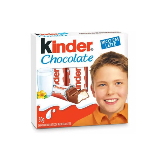 Kinder Milk Chocolate Bars (4 Bars), 50g