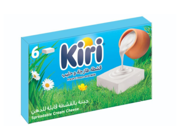 Kiri Spreadable Cream Cheese Squares (6 Portions), 100g