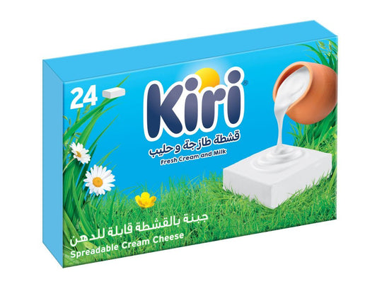 Kiri Spreadable Cream Cheese Squares (24 Portions), 400g