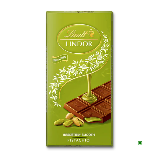 ليندت ليندور، شوكولاتة بالحليب بالفستق، 100 غرام