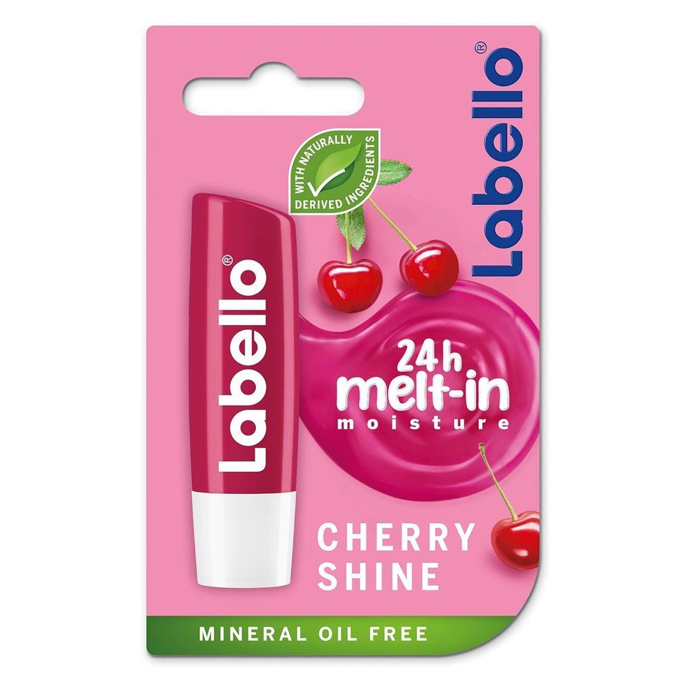 Labello Cherry Shine Moisturising Lip Balm, 4.8g