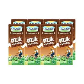 Lacnor Essentials Chocolate Flavoured Milk, 8x180ml