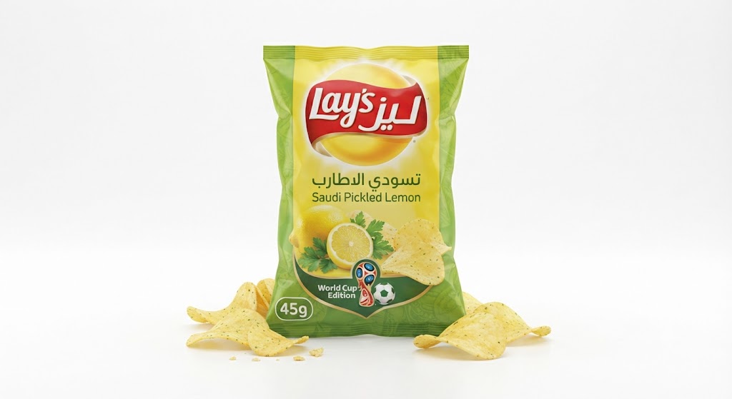 Lay's Saudi Pickled Lemon Potato Chips World Cup Edition, 45g