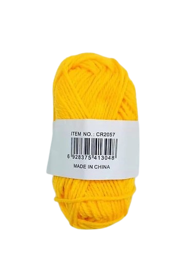 Light orange spool of woolen thread