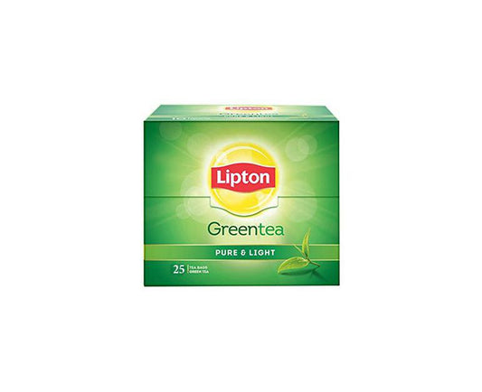 أكياس شاي ليبتون الأخضر النقي، 25 كيس شاي