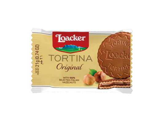 Loacker Tortina Original Hazelnut Biscuit, 21g
