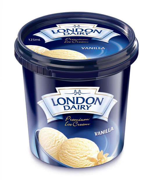 London Dairy Vanilla Ice Cream Cup, 125ml